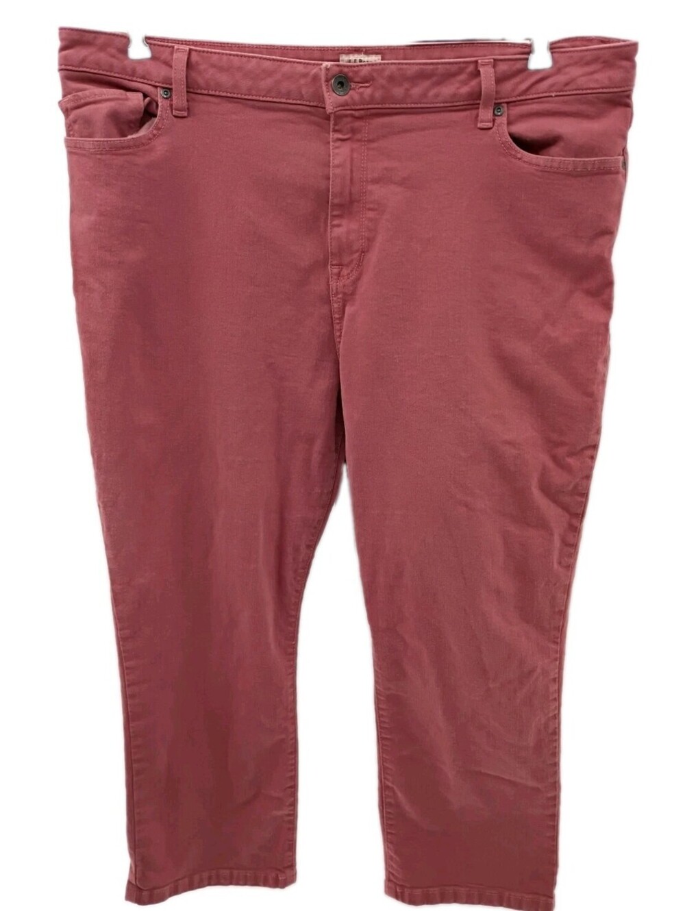 LL Bean Jeans Womens 20 Pet Pinkish Brown Classic Fit Outdoor Work Casual